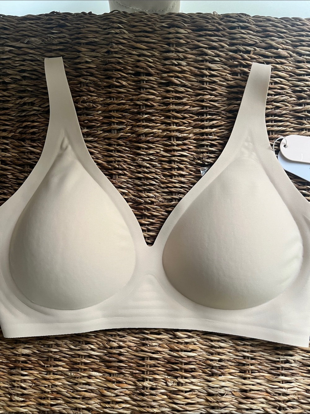 OEAK Seamless Light Cream T-Shirt Bra - Wireless Comfort